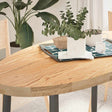 Vidaxl tafelblad 120x60x4 cm ovaal massief eikenhout
