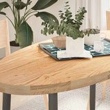 Vidaxl tafelblad 120x60x4 cm ovaal massief eikenhout