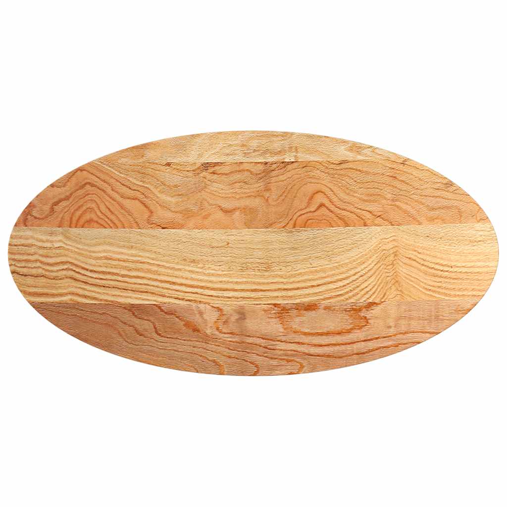 Vidaxl tafelblad 120x60x4 cm ovaal massief eikenhout lichtbruin