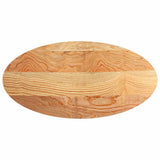 Vidaxl tafelblad 120x60x4 cm ovaal massief eikenhout lichtbruin