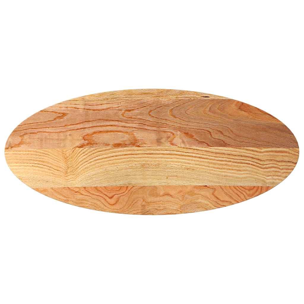 Vidaxl tafelblad 140x60x4 cm ovaal massief eikenhout lichtbruin