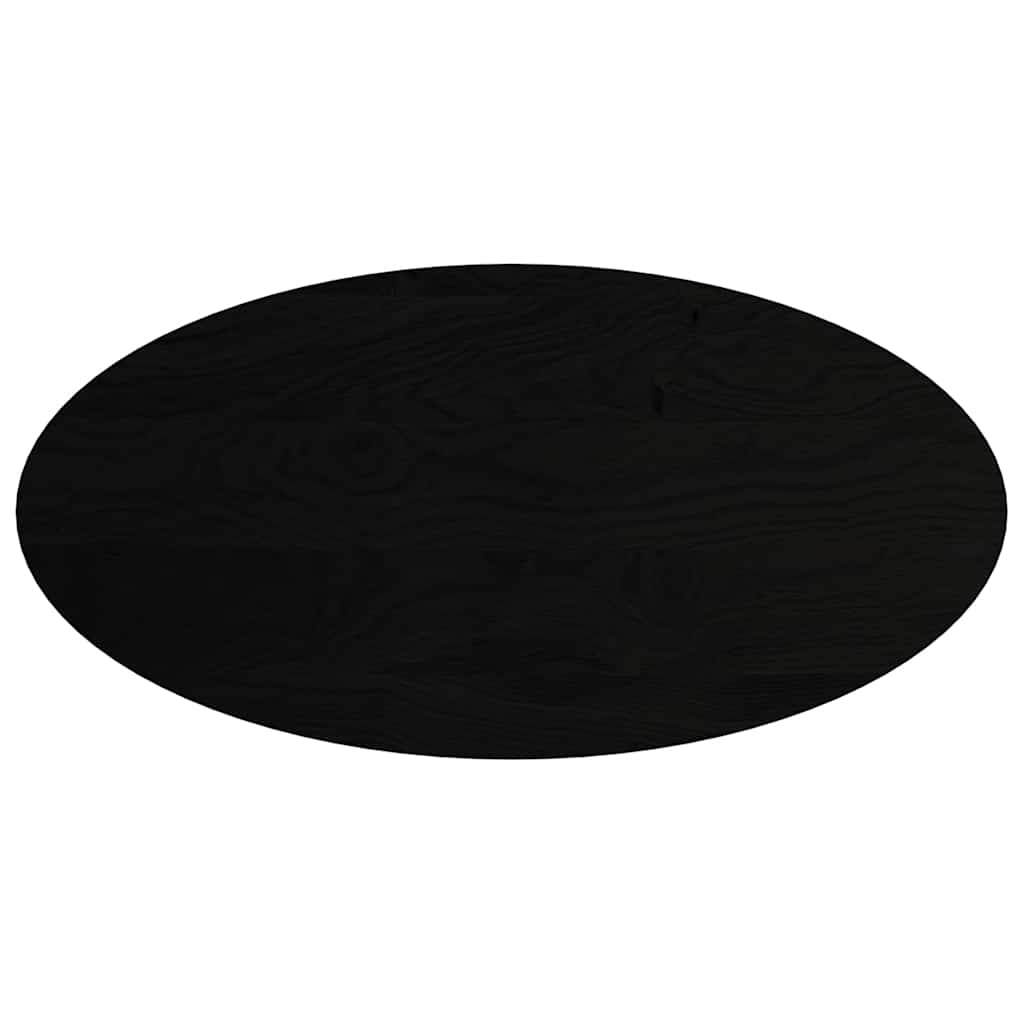 Vidaxl tafelblad 120x60x4 cm ovaal massief eikenhout donkerbruin