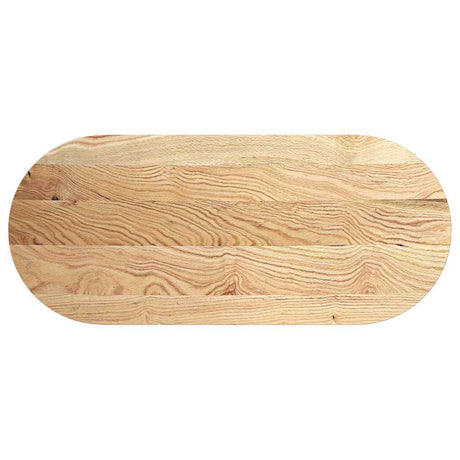 Vidaxl tafelblad 140x60x4 cm ovaal massief eikenhout