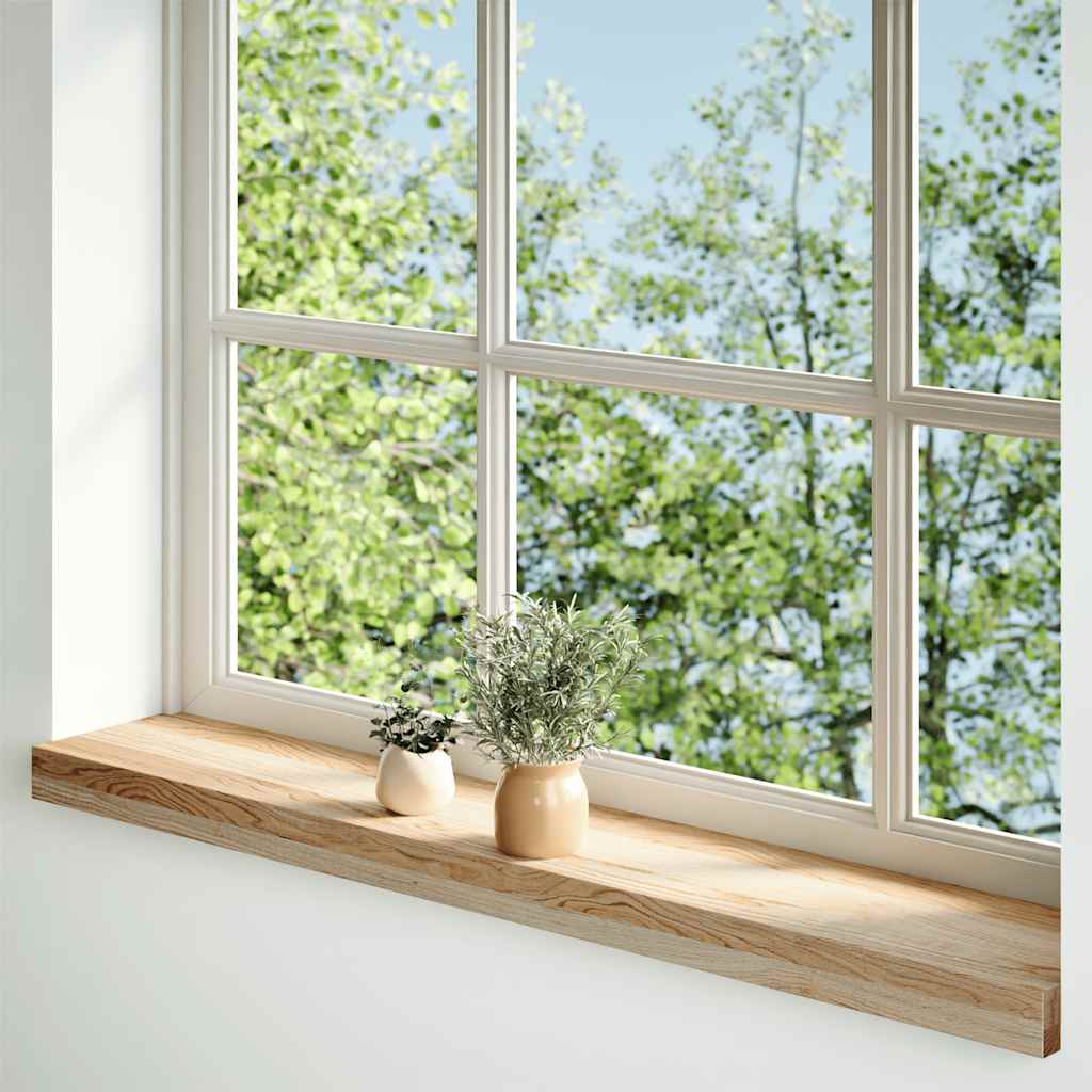 Vidaxx vindueskarme 2 stk ubehandlet 80x15x2 cm massiv eg