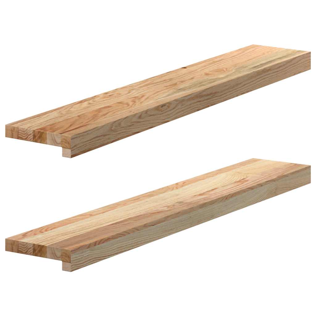 Vidaxx vindueskarme 2 stk ubehandlet 90x15x2 cm massiv eg