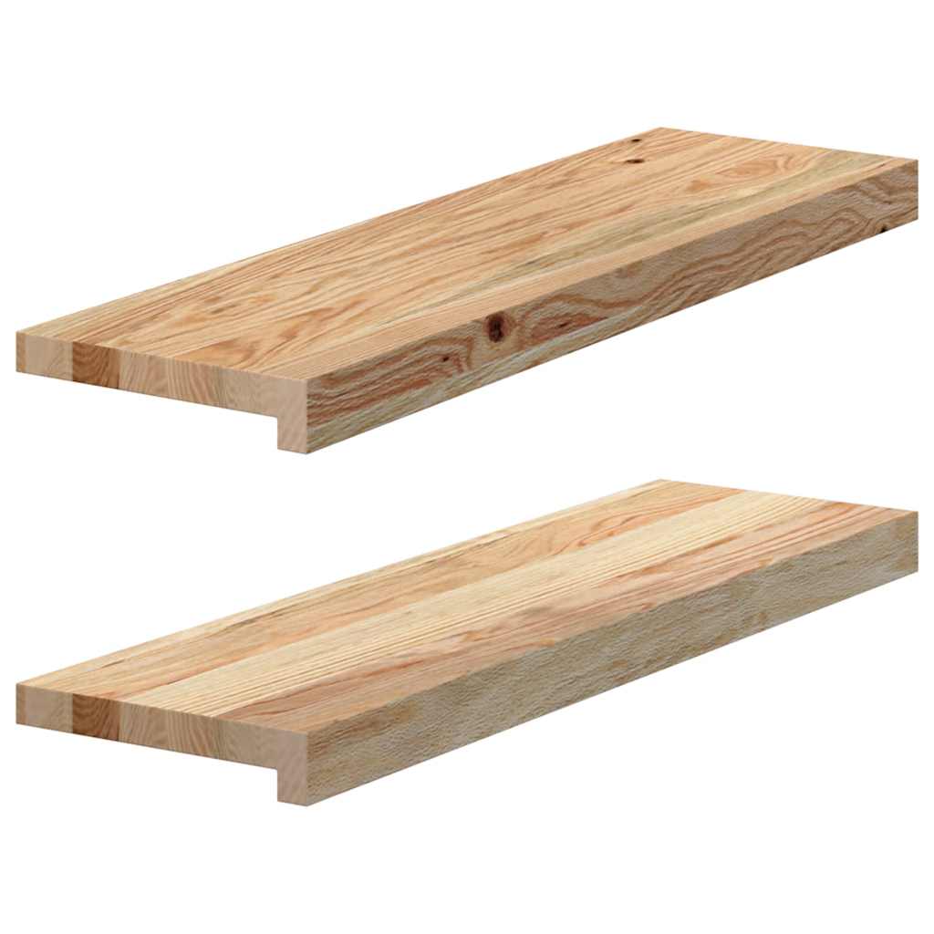 Vidaxx vindueskarme 2 stk ubehandlet 70x20x2 cm massiv eg