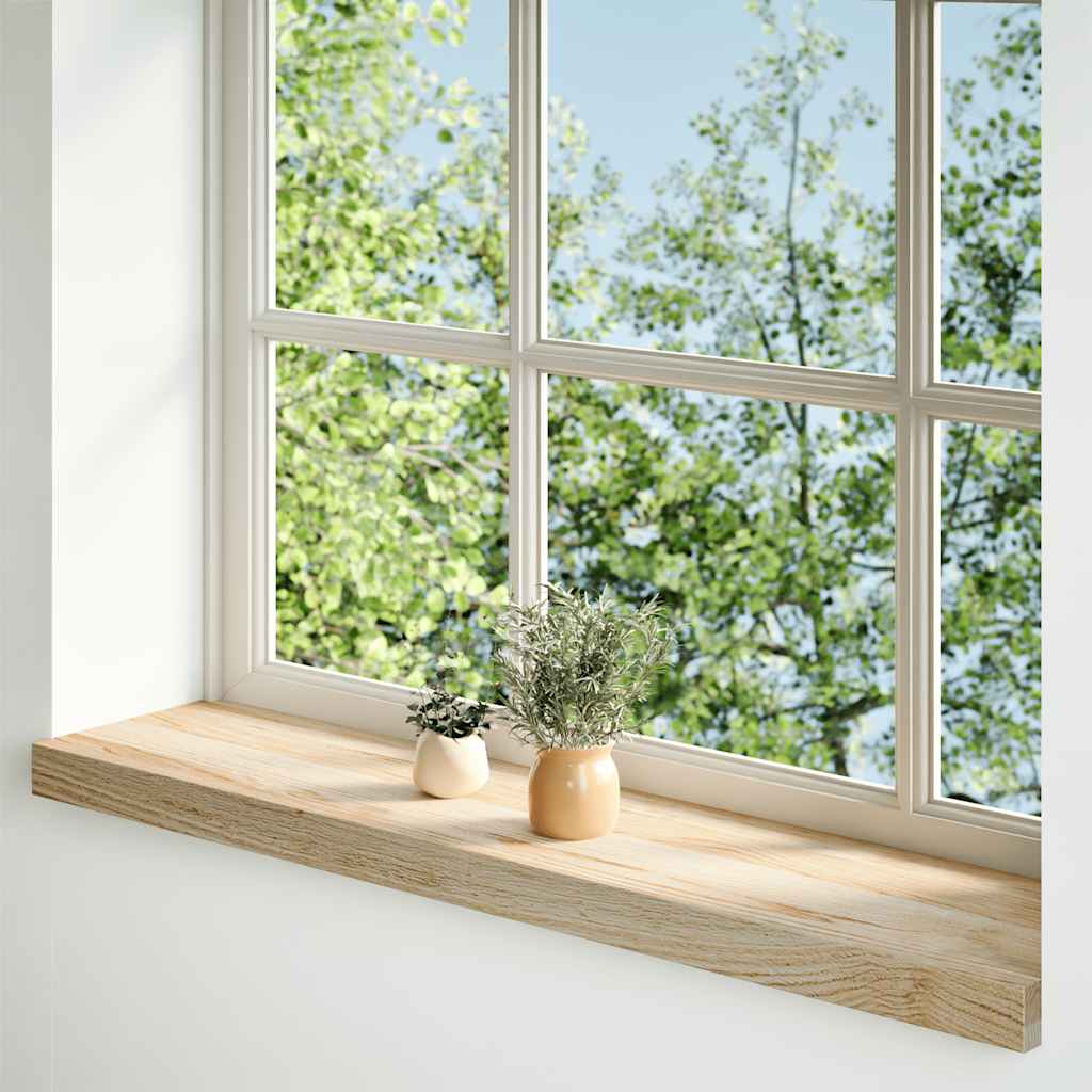 Vidaxx vindueskarme 2 stk ubehandlet 70x20x2 cm massiv eg