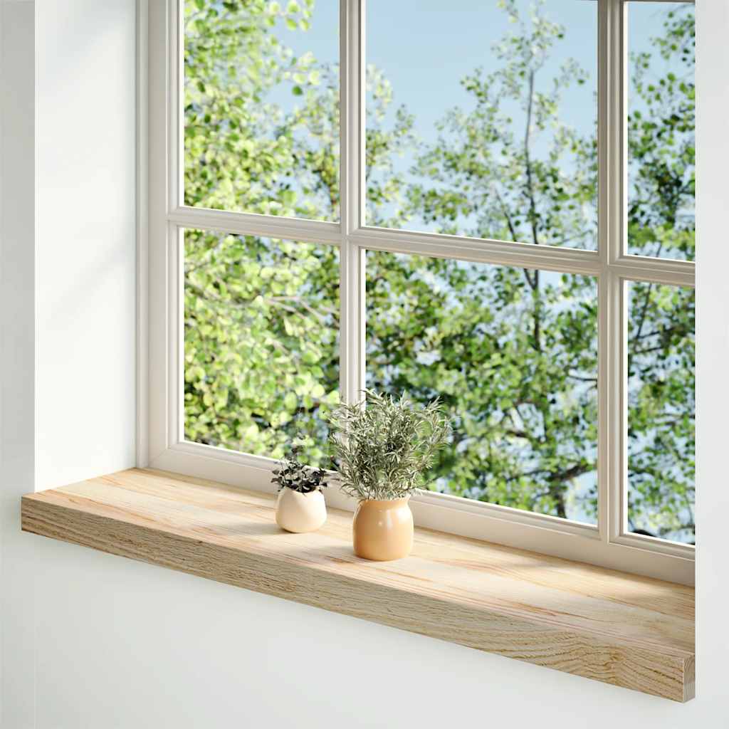 Vidaxx vindueskarme 2 stk ubehandlet 80x20x2 cm massiv eg