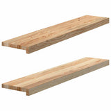 Vidaxx vindueskarme 2 stk ubehandlet 100x20x2 cm massiv eg