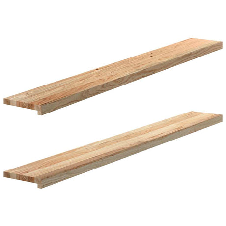 Vidaxx vindueskarme 2 stk ubehandlet 160x20x2 cm massiv eg