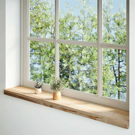 Vidaxx vindueskarme 2 stk ubehandlet 160x20x2 cm massiv eg