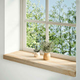 Vidaxx vindueskarme 2 stk ubehandlet 70x25x2 cm massiv eg
