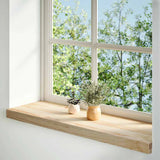 Vidaxx vindueskarme 2 stk ubehandlet 70x30x2 cm massiv eg