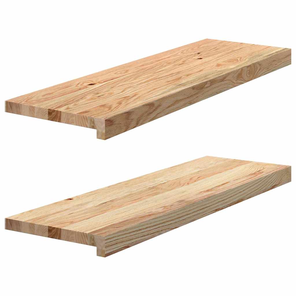 Vidaxx vindueskarme 2 stk ubehandlet 80x30x2 cm massiv eg