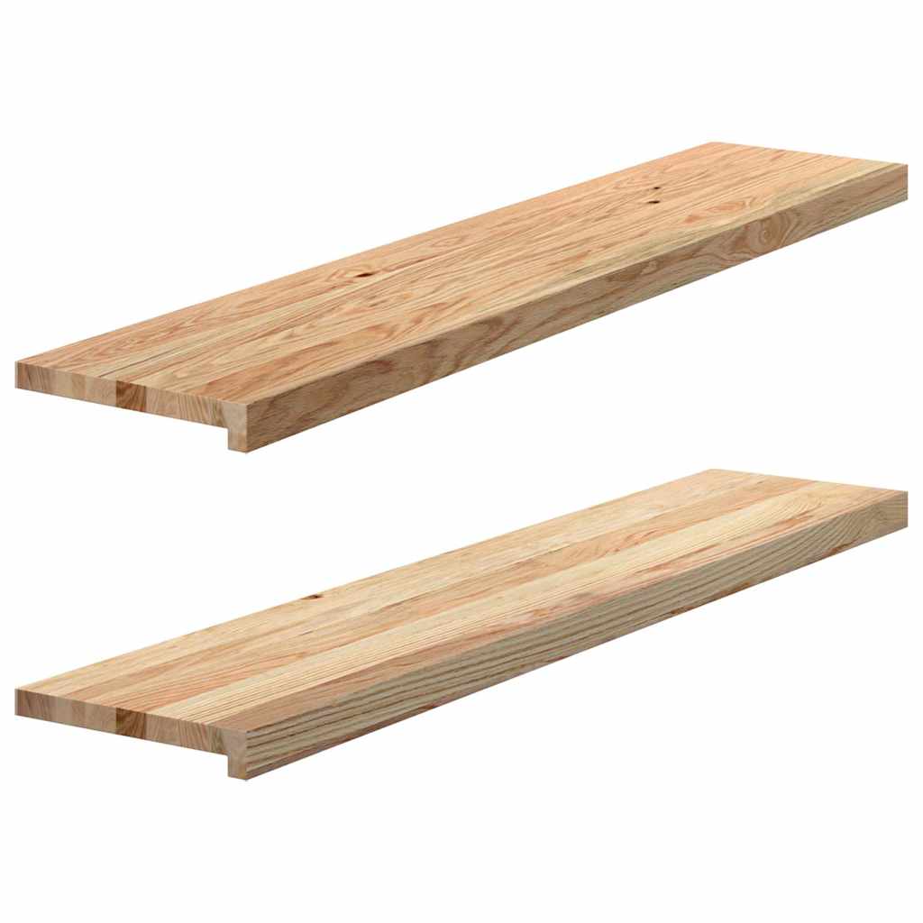 Vidaxx vindueskarme 2 stk ubehandlet 120x30x2 cm massiv eg