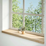 Vidaxx vindueskarme 2 stk ubehandlet 120x30x2 cm massiv eg