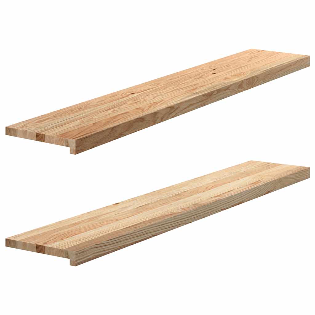 Vidaxx vindueskarme 2 stk ubehandlet 140x30x2 cm massiv eg