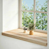 Vidaxx vindueskarme 2 stk ubehandlet 70x40x2 cm massiv eg
