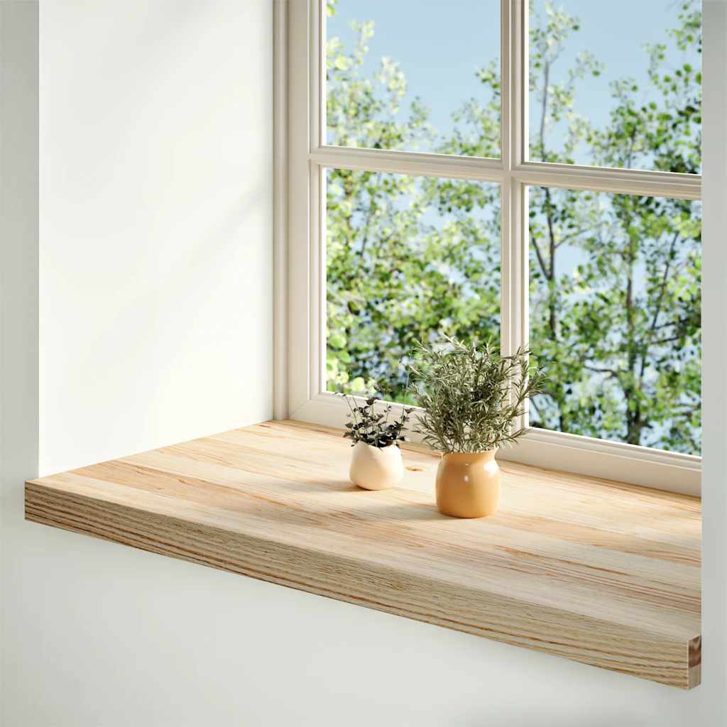 Vidaxx vindueskarme 2 stk ubehandlet 80x40x2 cm massiv eg