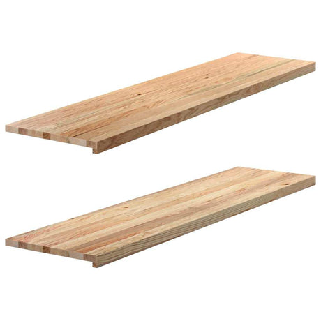 Vidaxx vindueskarme 2 stk ubehandlet 160x40x2 cm massiv eg
