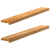 Vidaxx vindueskarme 2 stk 110x15x2 cm massiv eg lysebrun