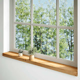Vidaxx vindueskarme 2 stk 120x15x2 cm massiv eg lysebrun