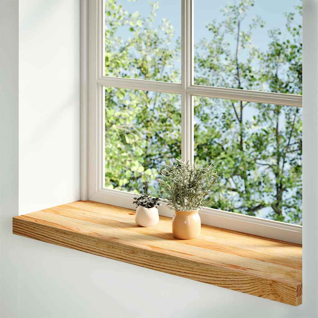 Vidaxx vindueskarme 2 stk 70x25x2 cm massiv eg lysebrun