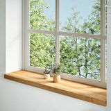 Vidaxx vindueskarme 2 stk 120x25x2 cm massiv eg lysebrun