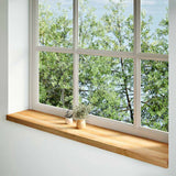 Vidaxx vindueskarme 2 stk 140x25x2 cm massiv eg lysebrun