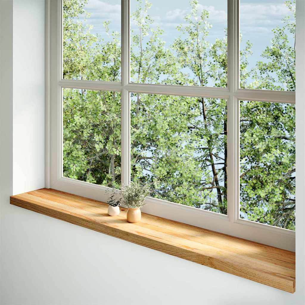 Vidaxx vindueskarme 2 stk 160x30x2 cm massiv eg lysebrun