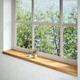 Vidaxx vindueskarme 2 stk 160x30x2 cm massiv eg lysebrun