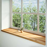 Vidaxx vindueskarme 2 stk 160x40x2 cm massiv eg lysebrun