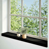 Vidaxx vindueskarme 2 stk 90x15x2 cm massiv eg mørkebrun