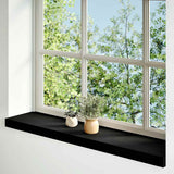Vidaxx vindueskarme 2 stk 70x20x2 cm massiv eg mørkebrun