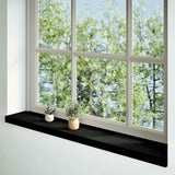 Vidaxx vindueskarme 2 stk 160x20x2 cm massiv eg mørkebrun