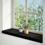 Vidaxx vindueskarme 2 stk 80x30x2 cm massiv eg mørkebrun