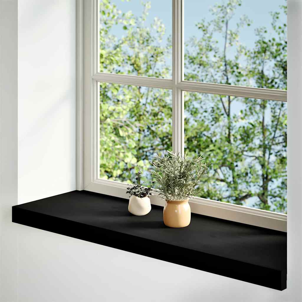 Vidaxx vindueskarme 2 stk 90x30x2 cm massiv eg mørkebrun
