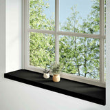 Vidaxx vindueskarme 2 stk 110x30x2 cm massiv eg mørkebrun