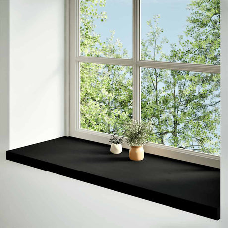 Vidaxx vindueskarme 2 stk 110x40x2 cm massiv eg mørkebrun