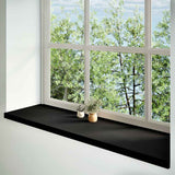 Vidaxx vindueskarme 2 stk 140x40x2 cm massiv eg mørkebrun
