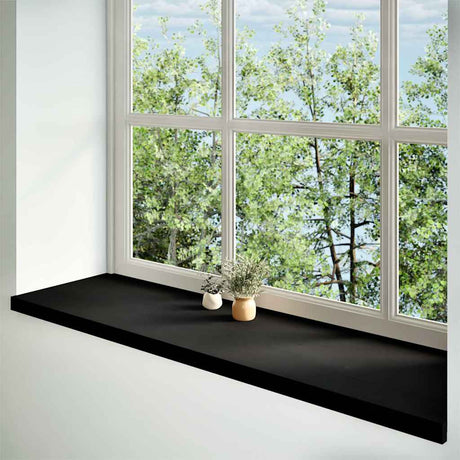 Vidaxx vindueskarme 2 stk 140x40x2 cm massiv eg mørkebrun