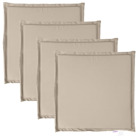 Vidaxx havesædehynder 4 stk firkantet 45x45x2 cm taupe