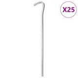 Vidaxl teltpløkker 25 stk ø7 mm 23 cm galvaniseret stål