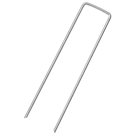 Vidaxx jordpløkker 25 stk u-formet 15x3,5 cm galvaniseret stål