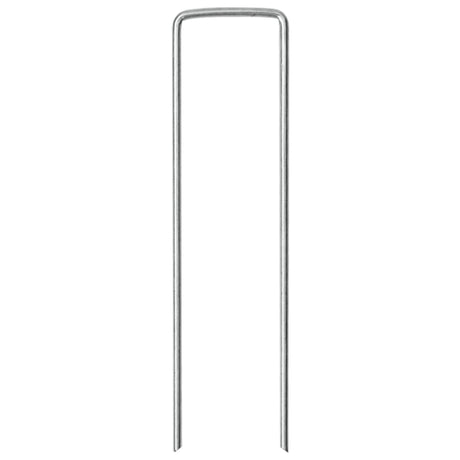 Vidaxx jordpløkker 25 stk u-formet 15x3,5 cm galvaniseret stål