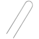 Vidaxx jordpløkker 25 stk u-formet 15x3,5 cm galvaniseret stål