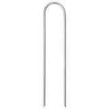 Vidaxx jordpløkker 25 stk u-formet 15x3,5 cm galvaniseret stål