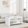 Vidaxl salontafel 100x50x50 cm bewerkt hout wit