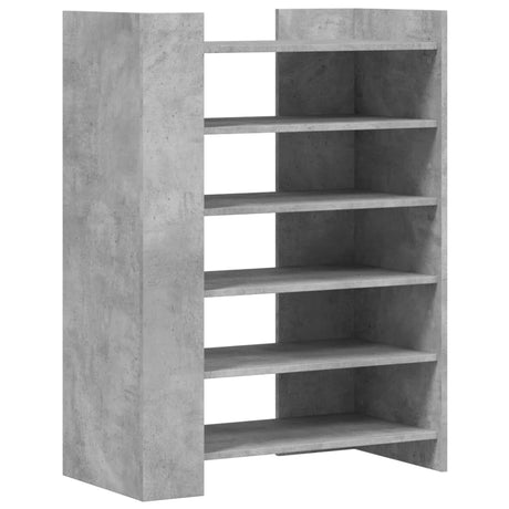 VidaXL skoskab 74,5x37,5x100 cm konstrueret træ betongrå