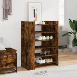 VidaXL skoskab 74,5x37,5x100 cm konstrueret træ, røget eg